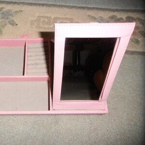 Jewelry Organizer Tray with Collapsible Mirror